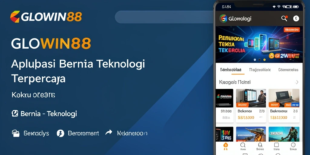 Tampilan antarmuka GLOWIN88 yang modern dan fungsional.