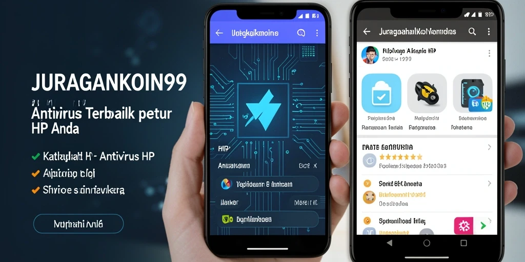 Antarmuka bersih dan fungsional dari JURAGANKOIN99, aplikasi Antivirus HP yang handal.