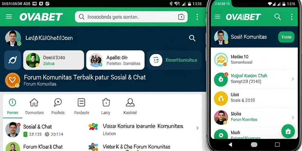 Tampilan antarmuka aplikasi OVABET yang menarik dan fungsional.