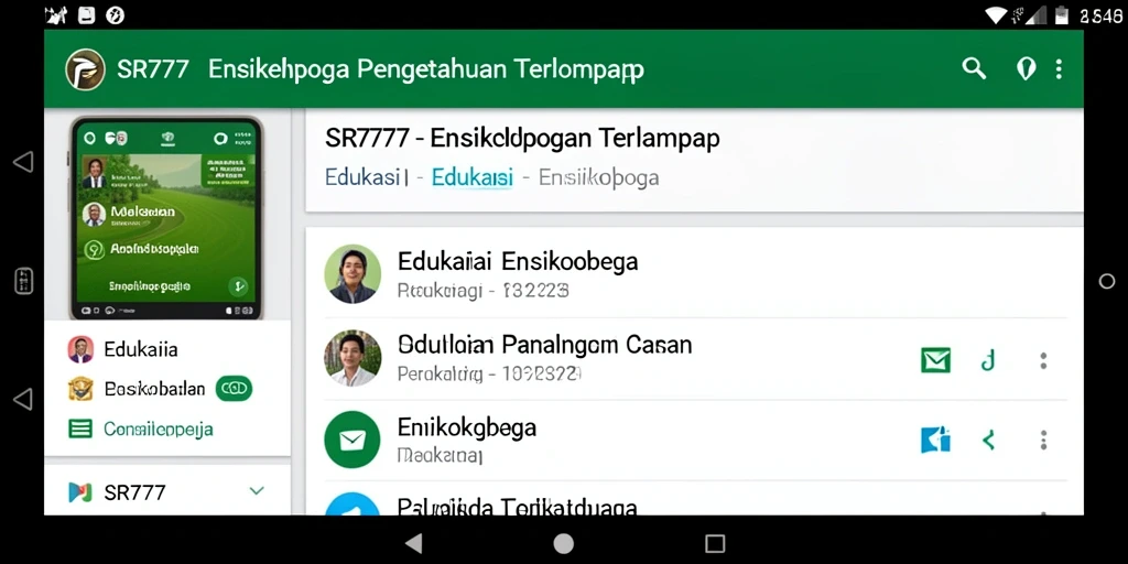 Tampilan antarmuka SR777 yang menarik dan informatif.