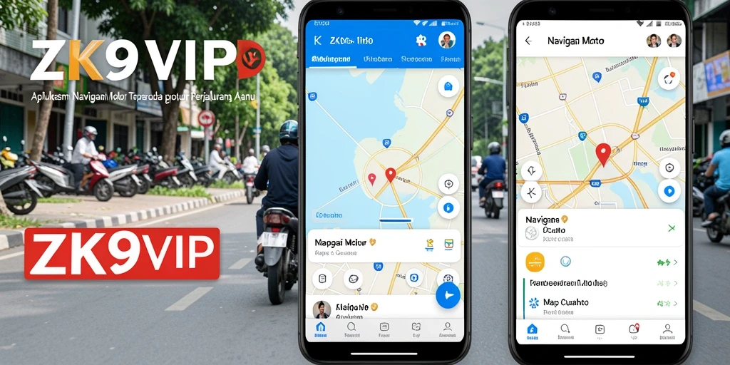 Antarmuka aplikasi ZK9VIP yang intuitif untuk navigasi motor.