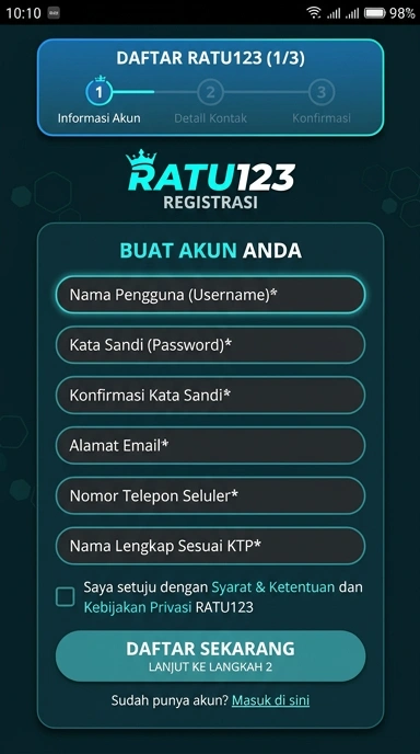 Panduan Lengkap Registrasi Akun ratu123